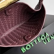 Bottega Veneta Sardine 36 Top Handle Bag Wine Red - 6