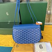Goyard Goyardine 25 Blue Shoulder Bag - 4
