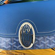 Goyard Goyardine 25 Blue Shoulder Bag - 3