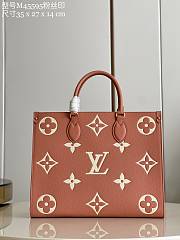 LV Onthego MM 35 Rose Pink Monogram Empreinte  - 1