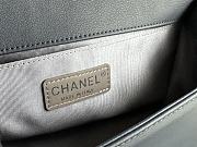 Chanel Quilted Calfskin Le Boy 25.5 Blue/ Silver1905 - 2