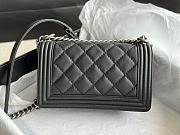 Chanel Quilted Calfskin Le Boy 25.5 Black/ Silver 1904  - 5