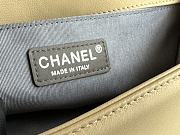 Chanel Quilted Calfskin Le Boy 25.5 Beige/ Silver 1903 - 4