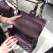 CC 2.55 Medium Wrinkle Effect Glossy Calf Leather Purple/ Silver - 5