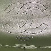 CC 2.55 Medium Wrinkle Effect Glossy Calf Leather Green/ Silver - 2