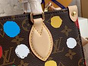 LV x YK OnTheGo PM 25 Bag Monogram Canvas 3D Painted Dots print - 2