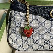 Gucci Ophidia GG small handbag in beige and blue Supreme - 3