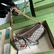 Gucci Ophidia GG small handbag in beige and ebony Supreme - 5