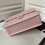 CC Large Backpack Pink Caviar & gold-tone metal - 4