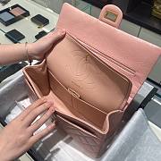 CC 2.55 Medium Wrinkle Effect Glossy Calf Leather Pink/ Gold - 3