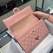 CC 2.55 Medium Wrinkle Effect Glossy Calf Leather Pink/ Gold - 2