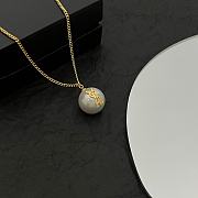 YSL necklace gold with pearl  - 2