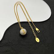 YSL necklace gold with pearl  - 5