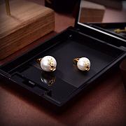 YSL earring gold with pearl - 3