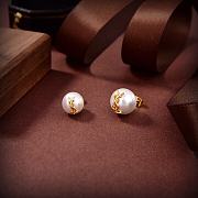 YSL earring gold with pearl - 4