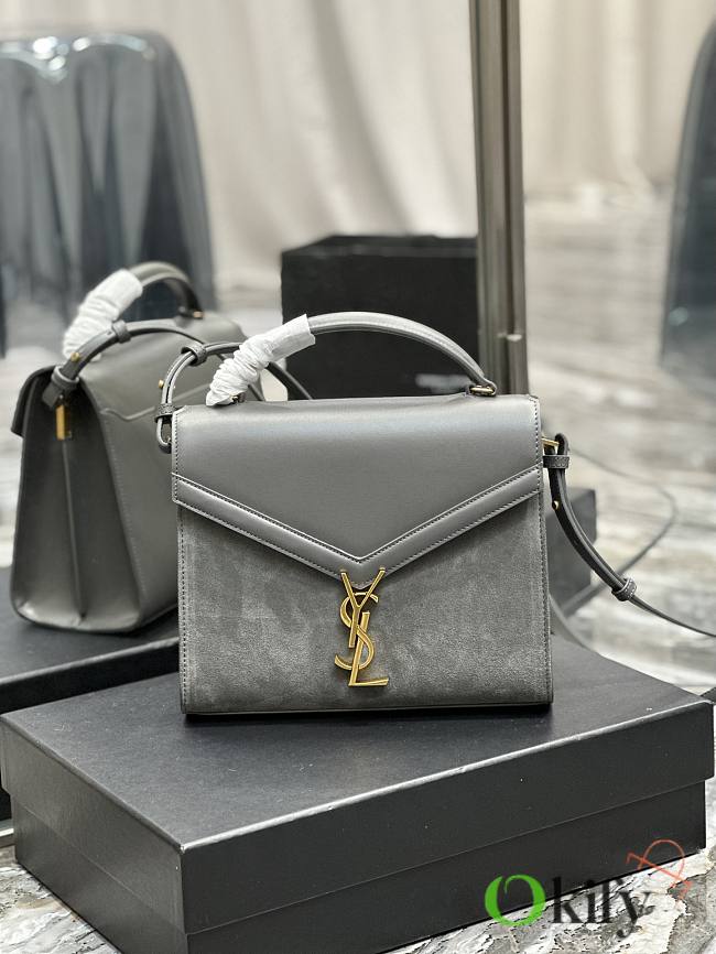 YSL Cassandra mini handbag gray - 1