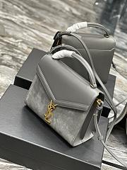 YSL Cassandra mini handbag gray - 2