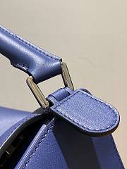 Loewe Small Puzzle in Navy Blue Satin Calfskin 89183 - 6