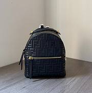 Fendi Mini Backpack FF Black Lambskin 25 - 1