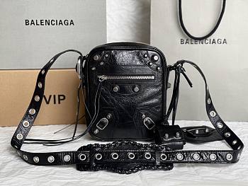 Balenciaga Le Cagole Black Leather Crossbody Bag 10886