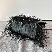 Valentino Vlogo Signature Small Leather Handbags with Feathers  - 3