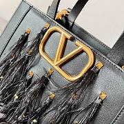 Valentino Vlogo Signature Small Leather Handbags with Feathers  - 2