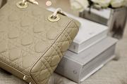 Lady Dior ABC Small 20 Sand Colored Cannage Lambskin 1550  - 6