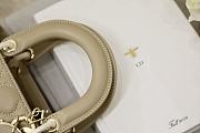 Lady Dior ABC Small 20 Sand Colored Cannage Lambskin 1550  - 5