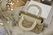 Lady Dior ABC Small 20 Sand Colored Cannage Lambskin 1550  - 4