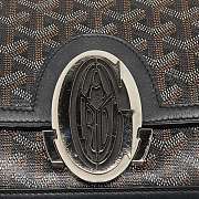Goyard Black Goyardine Coated Canvas and Leather 223 PM Shoulder Bag - 2