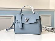LV Lockme Ever Handbag 28 Blue Leather - 1