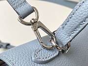 LV Lockme Ever Handbag 28 Blue Leather - 5