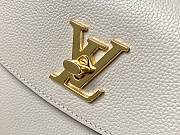 LV Lockme Ever Handbag 28 Beige Leather - 2