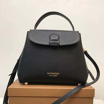 Burberry Camberley House Check Small Leather Satchel 