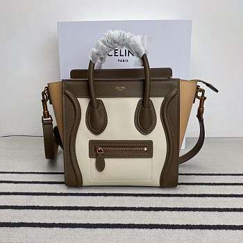 Celine Leather Micro Luggage Trio Color Z1059 20cm