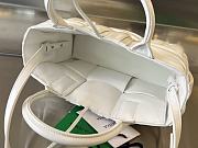 Bottega Veneta Mini Arco 26 Tote Bag White Calfskin - 5