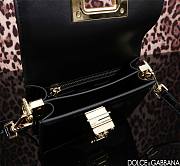 Dolce & Gabbana Foiled 18.5 Top-handle Black Leather 1896  - 5