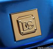 D&G Foiled 18.5 Top-handle Blue Leather 1893 - 4