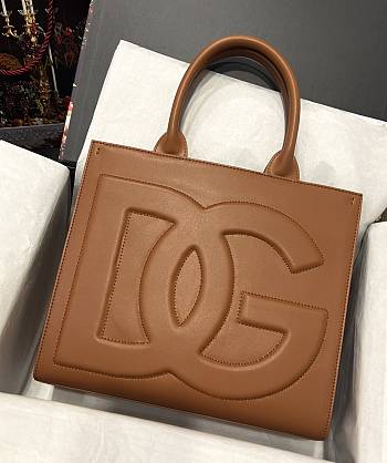 D&G Shopping Bag Brown Leather 1892