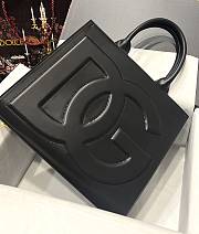 D&G Shopping Bag Black Leather 1891 - 2