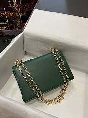 D&G Girls Shoulder Bag Green Nappa 1879 - 5