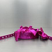 Balenciaga Le Cagole XS Hot Pink Velvet 5440 - 6