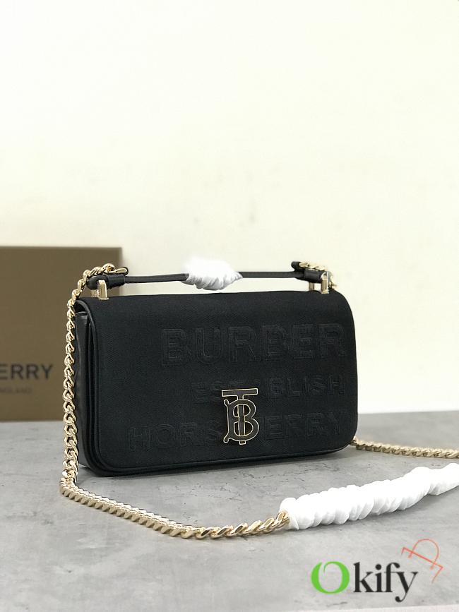 bagsAll Burberry Lola Handbag Black Canvas 5448 - 1