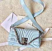 Givenchy Small 4G Soft bag blue quilted leather - 1