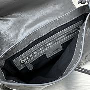 Balenciaga Le Cagole Xs 24 Gray Leather Shoulder Bag - 3