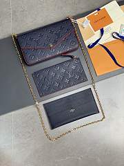 Louis Vuitton Pochette Felicie 21 Marine Rouge 3262 - 3