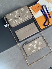 Louis Vuitton Pochette Felicie 21 Biocolor Beige 3704 - 4