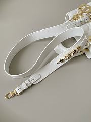 Dior Lady ABC White Lambskin Gold Tone 20cm - 5