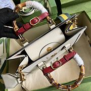 Gucci Diana Small Tote Bag 27 White Leather - 2