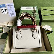 Gucci Diana Mini Tote Bag 20 White Leather - 5